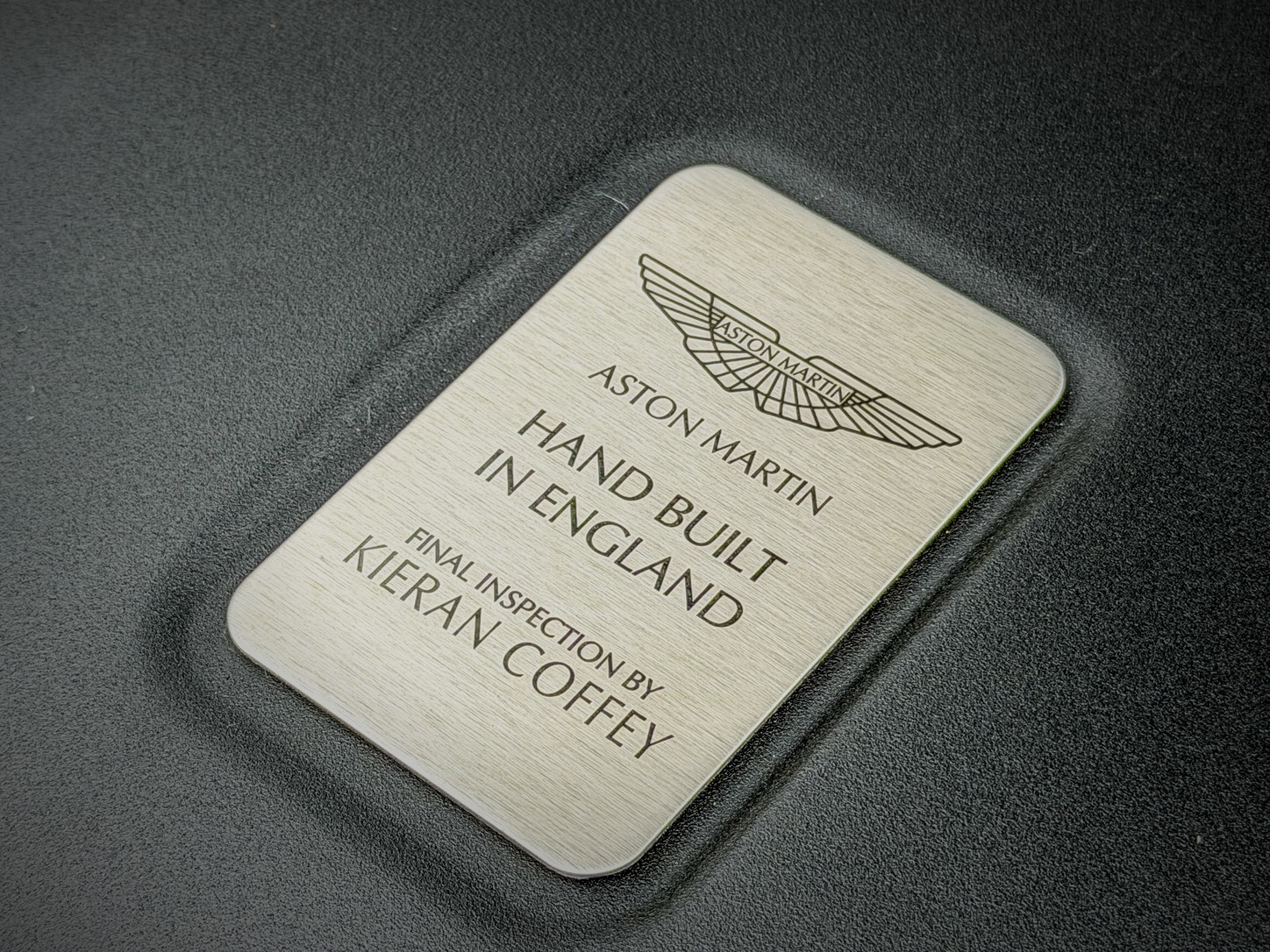 Aston Martin Vanquish — badge detail